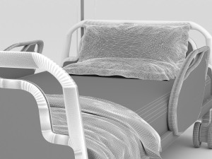 Hospital Bed 4 - 4K Modèle 3D