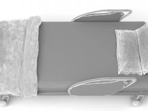 Hospital Bed 4 - 4K 3D Model