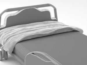 Hospital Bed 4 - 4K Modèle 3D