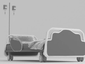 Hospital Bed 4 - 4K 3D Model