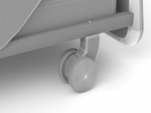 Hospital Bed 4 - 4K 3D Model