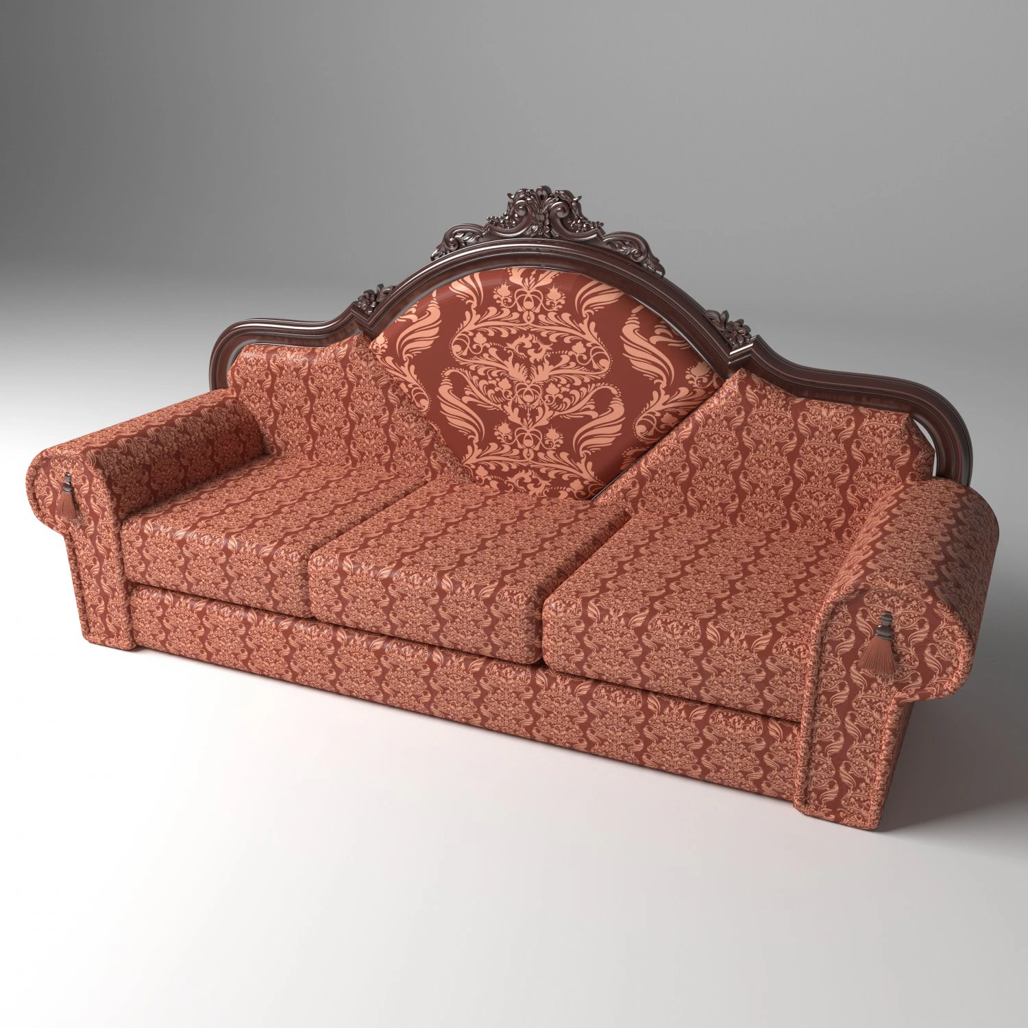 Sofa Rising Sun 4K 3D Model .c4d .max .obj .3ds .fbx .stl .blend