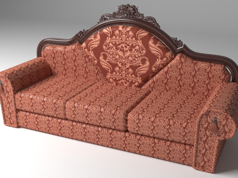 Sofa Rising Sun 4K 3D Модель