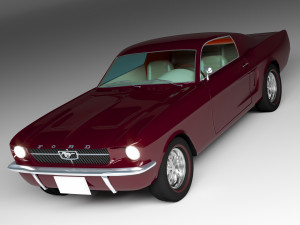Mustang Fastback 4K 3D Model