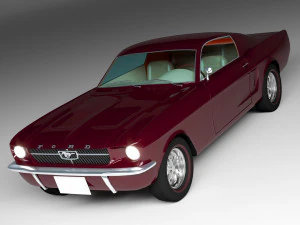 Mustang Fastback 4K Modelo 3D