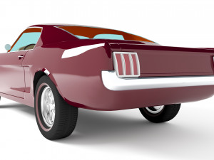 Mustang Fastback 4K 3D Model