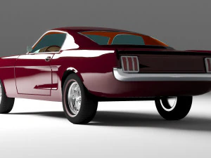 Mustang Fastback 4K 3D Model