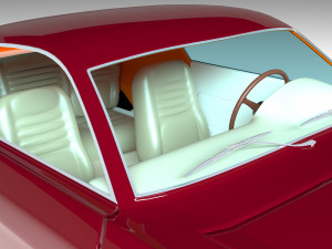 Mustang Fastback 4K 3D Model
