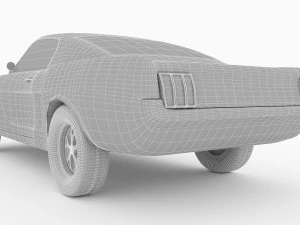 Mustang Fastback 4K 3D Model