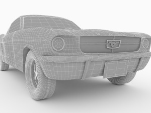 Mustang Fastback 4K 3D Model