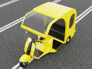 Motorickshaw 4K Modelo 3D