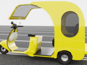 Motorickshaw 4K 3D Model
