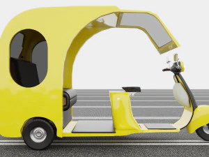 Motorickshaw 4K 3D Model