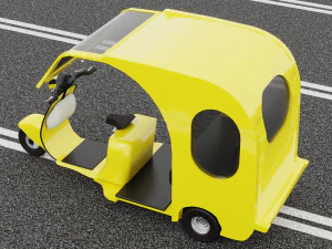 Motorickshaw 4K 3D Model