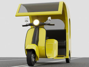 Motorickshaw 4K 3D Model