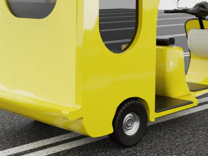Motorickshaw 4K 3D Model