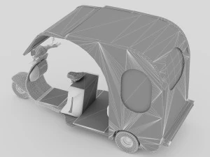 Motorickshaw 4K 3D Model
