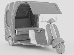 Motorickshaw 4K 3D Model