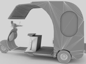 Motorickshaw 4K 3D Model