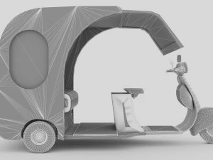 Motorickshaw 4K 3D Model