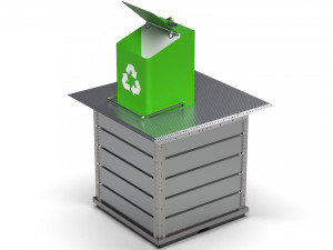 Underground Waste Container Modello 3D