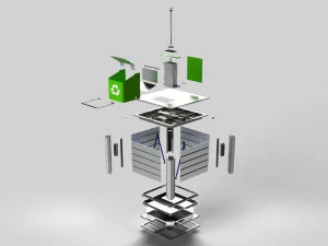 Ondergrondse afvalcontainer 3D Model