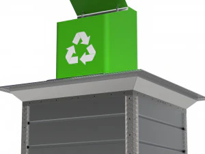 Underground Waste Container 3D Model
