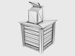 Underground Waste Container 3D Model