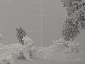 Alligator Attack 4K 3D Model