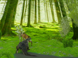Alligator Attack 4K 3D Model