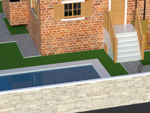 Villa and Wheelchair Elevator Modèle 3D