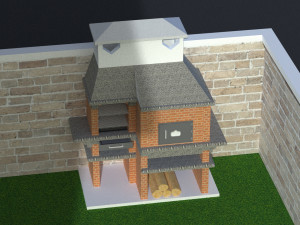 Villa and Wheelchair Elevator Modèle 3D