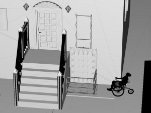 Villa and Wheelchair Elevator Modèle 3D