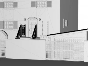 Villa and Wheelchair Elevator 3D Model