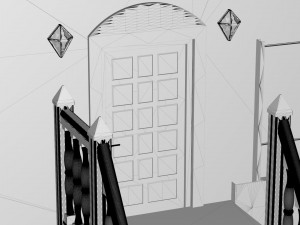Villa and Wheelchair Elevator Modèle 3D