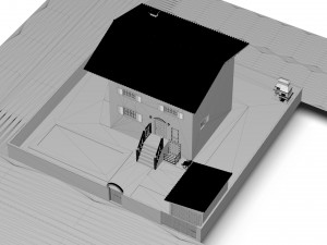 Villa and Wheelchair Elevator Modèle 3D