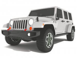 Jeep Commander 4K 3D 모델