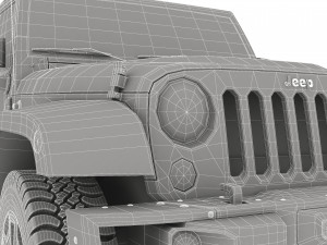 Jeep Commander 4K 3D Model