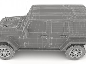 Jeep Commander 4K 3D Model
