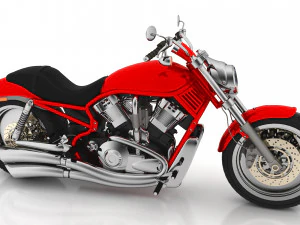 Chopper Biker 3 3D Model