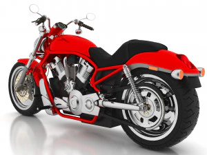 Chopper Biker 3 3D Model