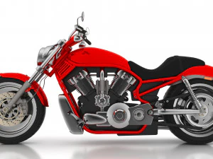 Chopper Biker 3 3D Model