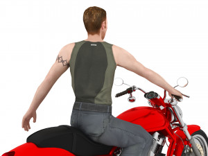 Chopper Biker 3 - 4K 3D Model