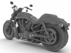 Chopper Biker 3 - 4K 3D Model