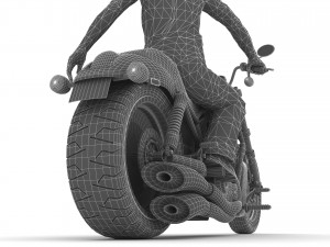 Chopper Biker 3 - 4K 3D Model