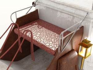 Horse Carriage 4K 3D Model