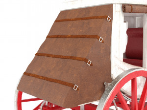 Horse Carriage 4K 3D Model