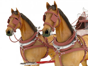 Horse Carriage 4K 3D Model