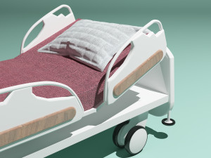 Hospital Bed 5 - 4K Model 3D
