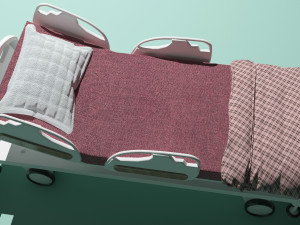 Hospital Bed 5 - 4K Model 3D
